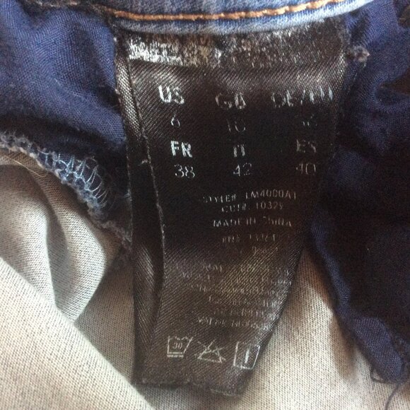 Liverpool Light Wash Boot Cut Classic Boho Mid Rise Cowgirl Denim Jeans Size 6 - Picture 5 of 6